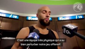 Timberwolves - Gobert : “Un très bon match défensif mais on n’a pas trouvé notre rythme en attaque”