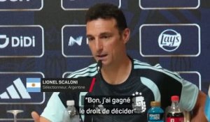 Argentine - Scaloni laissera le choix à Messi quant à sa participation à la Coupe du monde