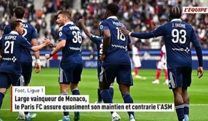 Le Paris FC assure quasiment son maintien et contrarie l'ASM - Foot - Ligue 1