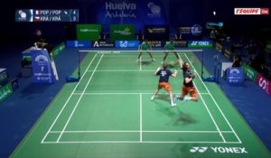 Le replay du quart de finale du double des frères Popov - Badminton - Championnats d'Europe