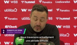 Tottenham - De Zerbi veut changer la mentalité : “La peur de la relégation est le problème”
