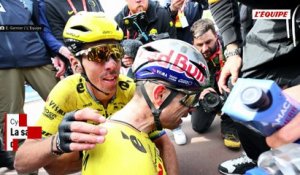 La satisfaction de Christophe Laporte, équipier modèle du vainqueur de Paris-Roubaix Wout Van Aert - Cyclisme - Paris-Roubaix