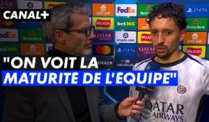 Le capitaine parisien Marquinhos heureux après la qualification du PSG - Ligue des champions 2025-2026