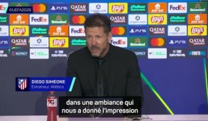 Atlético - Simeone : “Un match extraordinaire, j’ai dit aux joueurs merci”