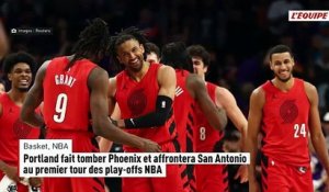 Portland fait tomber Phoenix et affrontera San Antonio au premier tour des play-offs NBA - Basket - NBA