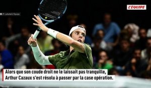 Opéré du coude droit, Arthur Cazaux sera absent pendant six mois minimum - Tennis - ATP