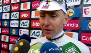 Liège-Bastogne-Liège 2026 - Tadej Pogacar en interview d'après-course