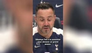 Tottenham - De Zerbi : “Mathys Tel a le potentiel pour devenir un grand joueur”