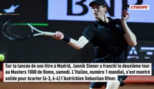 Jannik Sinner enchaîne à Rome et allonge sa série de victoires en Masters 1000 - Tennis