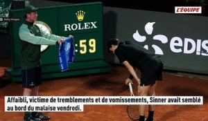 Après l'interruption de sa demi-finale à Rome face à Daniil Medvedev, Jannik Sinner a fini par s'en sortir - Tennis - ATP - Rome