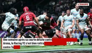 Le Racing 92 s'offre Toulon et met la pression sur Clermont et l'UBB dans la course à la phase finale du Top 14 - Rugby - Top 14