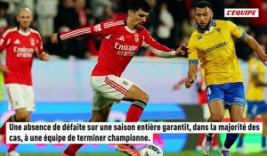Benfica invaincu mais pas champion du Portugal, du jamais vu dans un grand Championnat européen depuis 47 ans - Foot - Liga Portugal