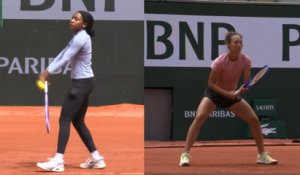 Roland-Garros 2026 - Coco Gauff et Qinwen Zheng à l'entraînement ce mercredi 20 mai