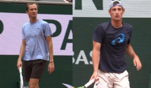 Roland-Garros 2026 - Daniil Medvedev et Valentin Royer à l'entraînement ce mercredi 20 mai