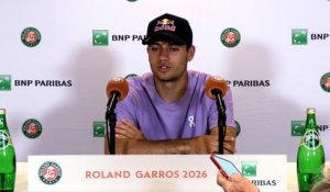 Roland-Garros 2026 - Flavio Cobolli avant de débuter son Roland-Garros
