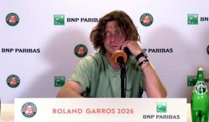 Roland-Garros 2026 - Andrey Rublev : "J'espère que ce sera de mieux en mieux"