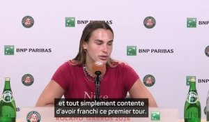 Roland-Garros - Sabalenka : "J’essaie de ne pas prêter attention à la météo"