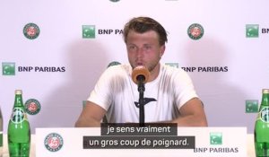 Roland-Garros - Müller a dû abandonner après avoir senti "un gros coup de poignard" au mollet
