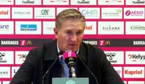Philippe Montanier après le barrage aller contre Nice (0-0) : « Il nous a manqué l'étincelle » - Foot - Barrages Ligue 1 / Ligue 2 - Saint-Étienne