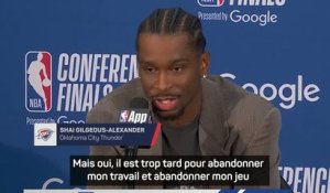OKC - SGA : "Je ne suis pas trop sûr de pourquoi je ne rentre pas mes tirs"