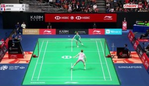 Le replay du quart de finale d'Alex Lanier - Badminton - Open de Singapour
