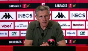 Claude Puel après le barrage retour entre Nice et Saint-Etienne : « Les joueurs vont grandir » - Foot - Barrages Ligue 1 / Ligue 2 - Nice