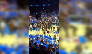 L'immense bonheur de Victor Wembanyama et des Spurs au coup de sifflet de la finale de la Conférence Ouest - Basket - NBA - Spurs