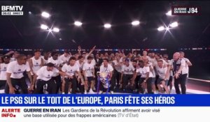 Le PSG a célébré son titre en Ligue des champions avec les supporters au Parc des Princes