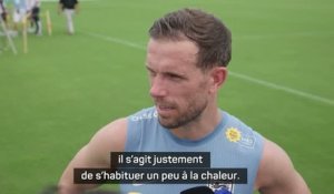 Angleterre - Henderson : "C'est important d’essayer de s’habituer à ces conditions"
