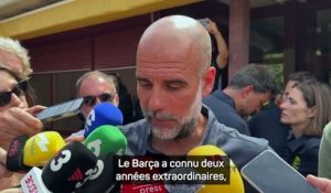 Barcelone - Guardiola se dit fan de Flick et parle de la pression de gagner la LDC pour le club