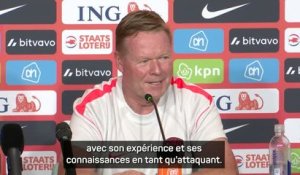 Pays-Bas - Koeman : "Ruud van Nistelrooy tente de mettre nos attaquants dans les meilleures conditions"