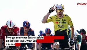Blessé au coude, Wout Van Aert abandonne au lendemain de sa victoire sur la 5e étape du Tour Auvergne-Rhône-Alpes - Cyclisme - Tour Auvergne-Rhône-Alpes