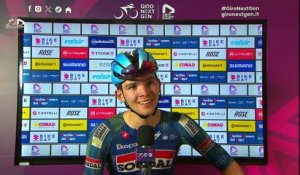 Giro Next Gen 2026 - La réaction de Jasper Schoofs après sa victoire lors de la 3e étape