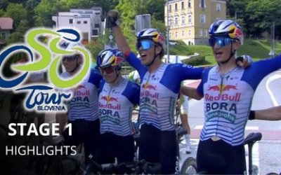 Tour de Slovénie - Étape 1 Résumé - Doublé de la Red Bull-BORA, Laurence Pithie s'offre la 1re étape