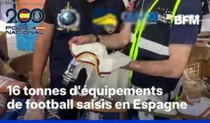 Espagne: la police saisit plus de 16 tonnes d'équipements de football contrefaits