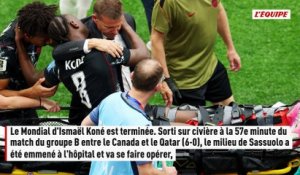 « J'ai entendu l'os craquer » : le sélectionneur du Canada confirme que l'ancien Marseillais Ismaël Koné va devoir se faire opérer après sa blessure à la Coupe du monde - Foot - Coupe du monde 2026