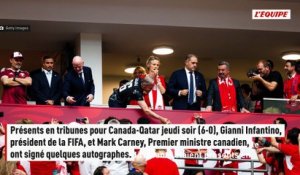 Gianni Infantino et le Premier ministre canadien Mark Carney ont signé un drapeau russe - Foot - Coupe du monde