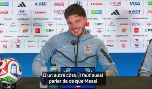 Angleterre - Rice : “Exceptionnel d’être témoin de ce que fait Messi dans cette CdM...”