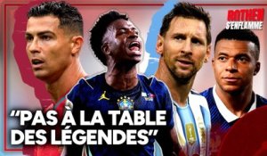 Vinicius Jr aussi grand que Messi et CR7 ? "S'il y a un REPAS des LÉGENDES, il n'y est PAS !"