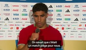 Maroc - Hakimi : "On savait que c’était un match piège"