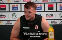 Toulouse - Brennan : “Ne pas se laisser emballer par cette demi-finale”