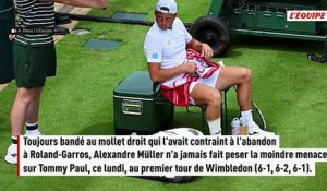 Tommy Paul hors d'atteinte pour Alexandre Müller au premier tour de Wimbledon - Tennis - Wimbledon