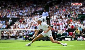 Le numéro 1 mondial Jannik Sinner s'en sort en cinq sets face à Kecmanovic au premier tour de Wimbeldon - Wimbledon (H)