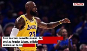 Coup de tonnerre en NBA : LeBron James repousse sa retraite et annonce aux Los Angeles Lakers qu'il jouera autre part - Basket - NBA