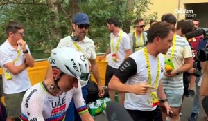 Tour de France 2026 - Tadej Pogacar à l'arrivée après sa démonstration lors de la 6e étape
