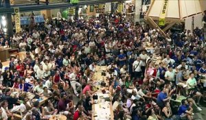 La fan zone de Paris explose de joie sur le but d'Ousmane Dembélé - Foot - Coupe du monde 2026 - Bleus