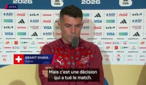 Suisse - Xhaka : “Le carton rouge a tué le match”