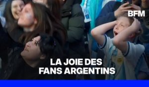 L'explosion de joie des supporters argentins après la qualification en finale de l'Albiceleste