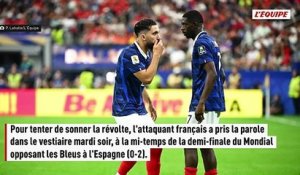 Ousmane Dembélé a pris la parole à la mi-temps de la demi-finale de la Coupe du monde entre la France et l'Espagne - Coupe du monde 2026 - Bleus