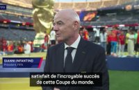 CdM 2026 - Infantino plus que satisfait d’une édition qui a “pulvérisé” tous les records